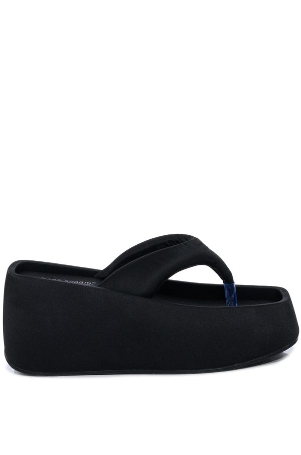 VERONICA BASIC FLATFORM FLIP FLOP SANDAL IN BLACK Online