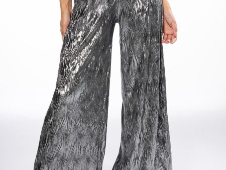 ABOVE ALL METALLIC WIDE LEG PANT Sale