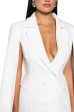 A LA MODE MINI BLAZER DRESS IN WHITE Supply