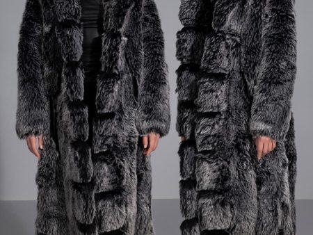 ALL THAT FAUX FUR LONG COAT Cheap