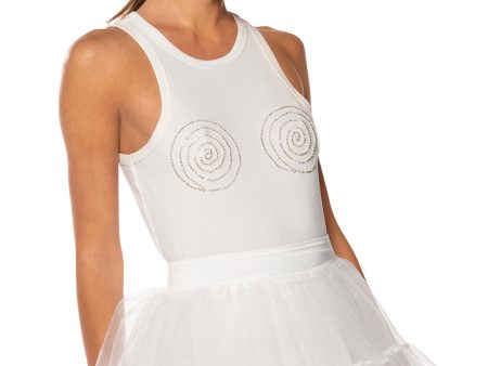 TWIST AND SHOUT TANK TOP IN WHITE Fashion