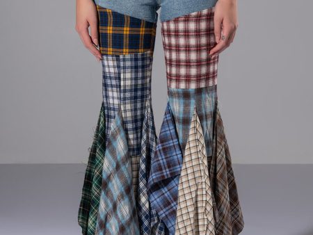 ALEXA PLAID JEANS Online Sale