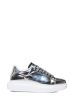 5008A FLATFORM SNEAKER IN SILVER Supply