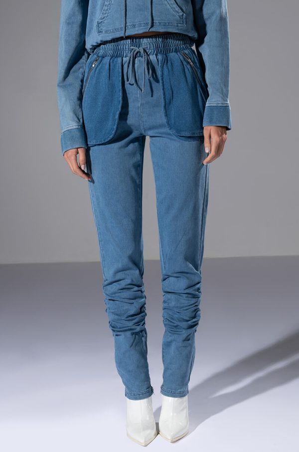 YOU OUGHTA KNOW DENIM JOGGER Fashion