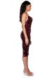 WONDERLAND SEQUIN MAXI DRESS IN BURGUNDY Online now