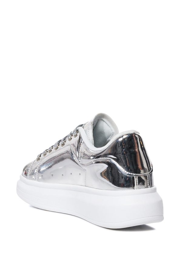 5008A FLATFORM SNEAKER IN SILVER Supply