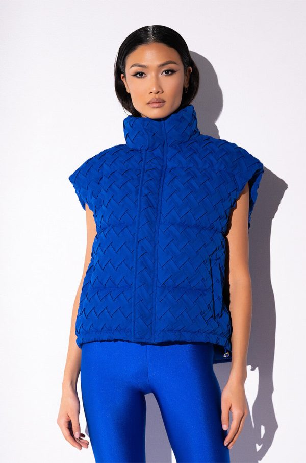 WEAVE OVERSIZED PUFFER VEST Online Sale