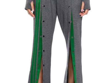 ACQUAINTED SNAP FRONT WIDE LEG SWEATPANT Sale