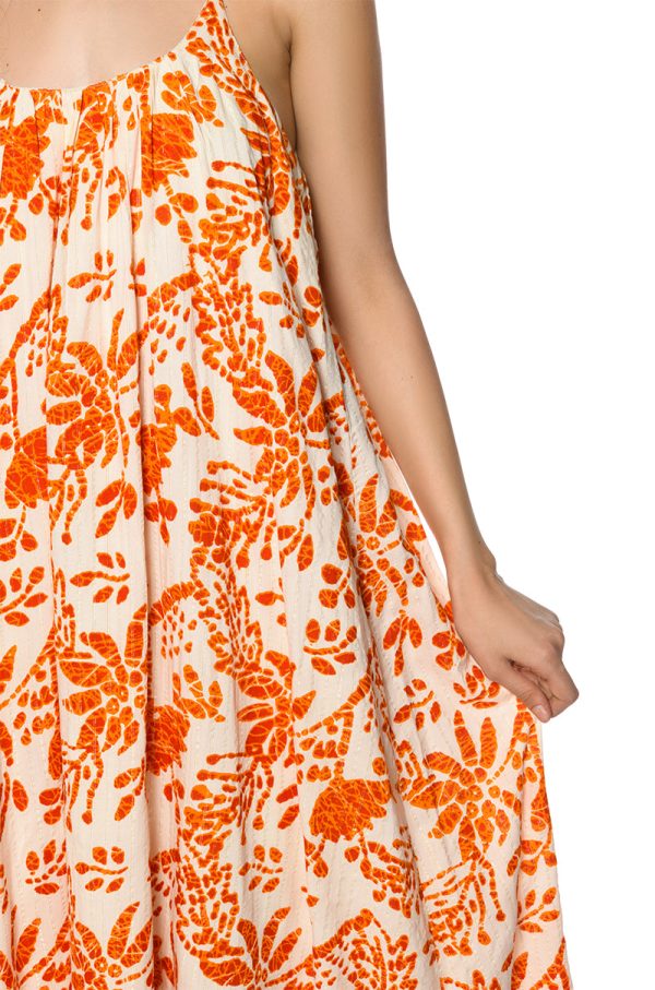 WALK ON THE BEACH PRINTED MAXI DRESS Sale