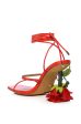 THRONE RED ROSE HEEL SANDAL For Sale