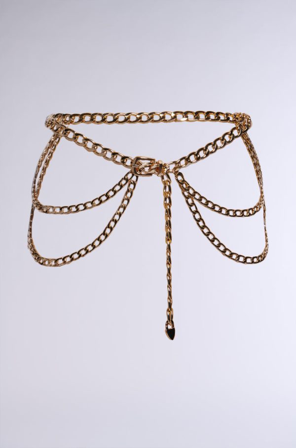 WESTERN LAYERED CHAIN BELT Cheap