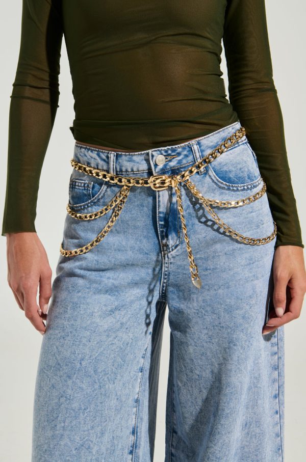 WESTERN LAYERED CHAIN BELT Cheap