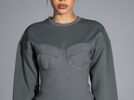 TATUM STRUCTURED FIT CREWNECK SWEATSHIRT Online Sale