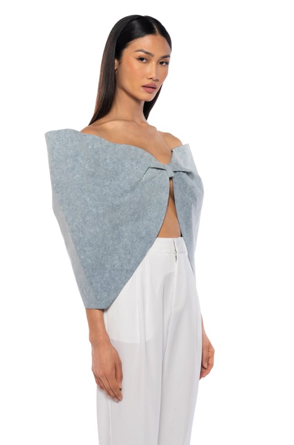 WRAP ME UP OVERSIZED BOW TOP Online now