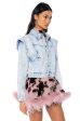 TIME AFTER TIME SHARP SHOULDER DENIM JACKET Supply