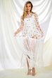 WHITE ZELINA FRINGE EMBELLISHED LONG CARDIGAN Online Hot Sale