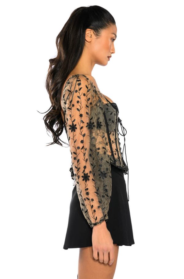 VEN AQUI LACE UP CORSET TOP Online