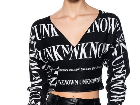 UNKNOWN LONG SLEEVE WRAP SWEATER Online Sale