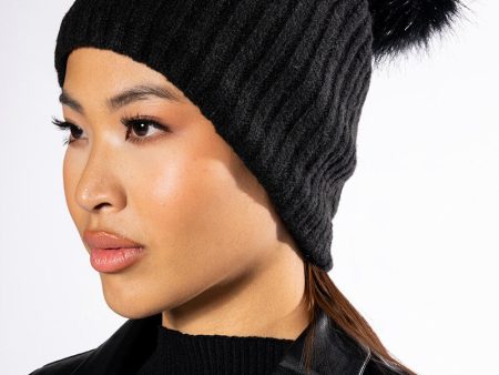 WINTER BEANIE WITH POM on Sale