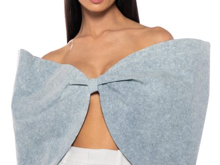 WRAP ME UP OVERSIZED BOW TOP Online now