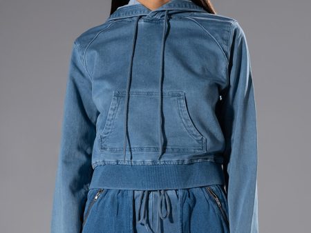 YOU OUGHTA KNOW DENIM HOODIE Online