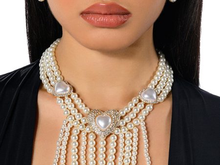 TOP NOTCH B LAYERED PEARL NECKLACE For Discount