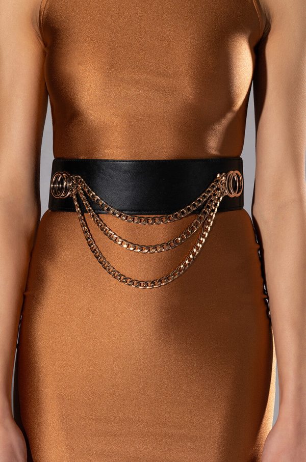 WILD ONES CHAIN STRETCH WAIST BELT on Sale