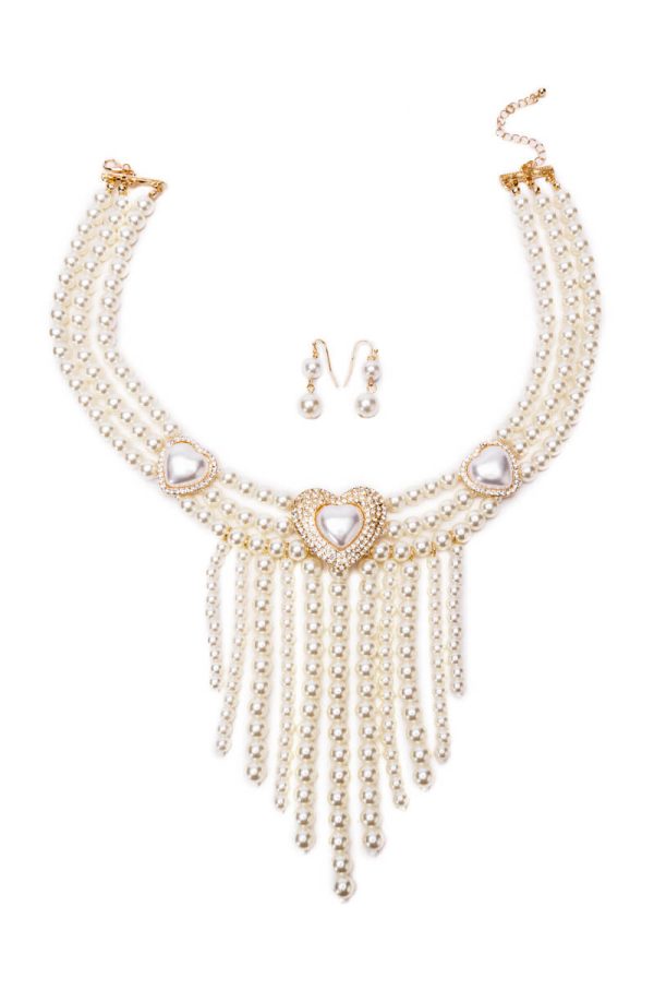 TOP NOTCH B LAYERED PEARL NECKLACE For Discount