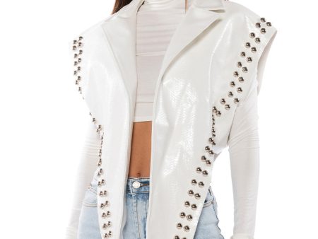 YOU ALREADY KNOW MOTO VEST WITH FRONT DRAPE Online Sale