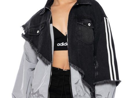 UNDECIDED DENIM BOMBER JACKET For Cheap