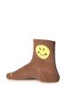 YELLOW AND TAN SMILEY FACE SOCKS Cheap