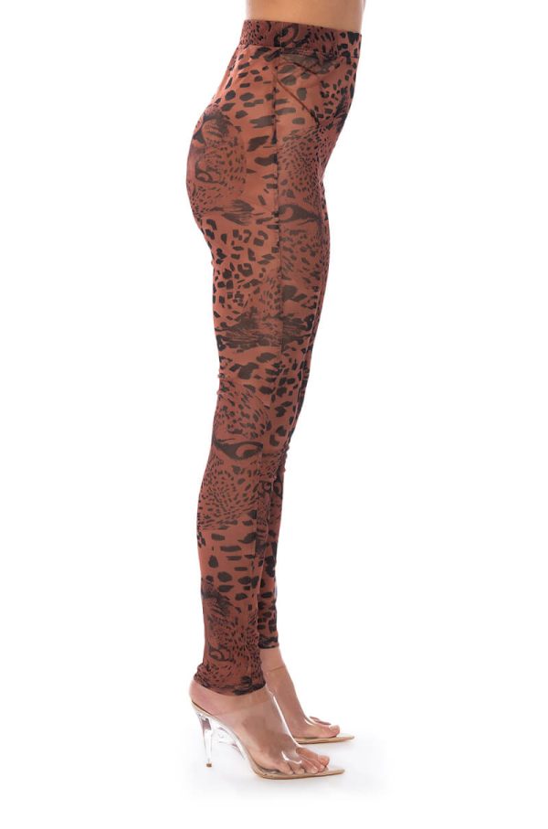 WILD CHEETAH PRINT LEGGINGS For Sale