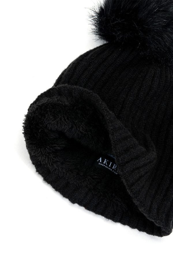 WINTER BEANIE WITH POM on Sale