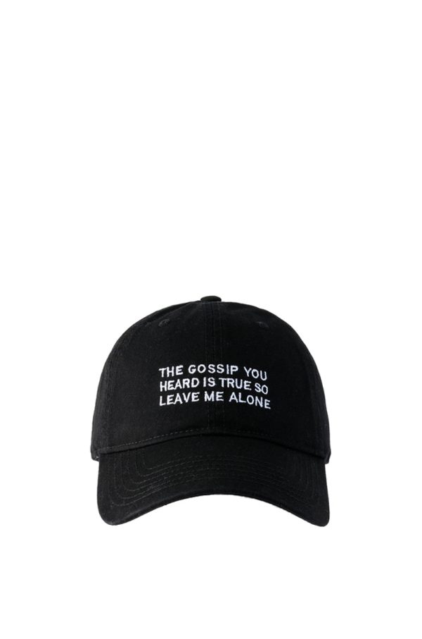 THE GOSSIP YOU HEARD EMBROIDERED CAP Hot on Sale