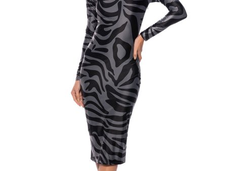 WILD NIGHTS EVERY NIGHT PRINTED MIDI DRESS Online Sale