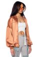 SUNSET DESERT SATIN OVERSIZED BOMBER Supply