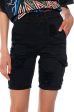 TIME TO ROCK CARGO HIGH WAISTED SHORTS on Sale