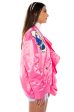 TENTENDO NYLON BOMBER WITH SEQUIN FLOWERS Online Sale