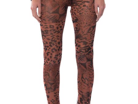 WILD CHEETAH PRINT LEGGINGS For Sale