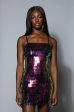 VIP SEQUIN SLEEVELESS MINI DRESS Cheap