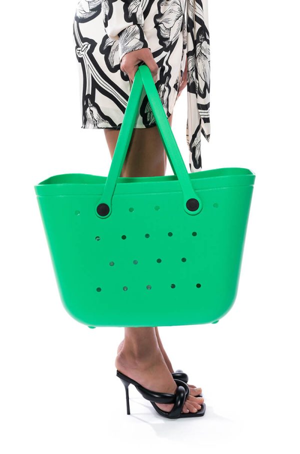 TALK ABOUT ME PERFORATED TOTE Cheap