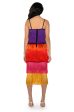 WHEN IN EUROPE TASSEL TIERED MAXI DRESS Hot on Sale