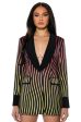 SUNSET ROAD STRIPE BLAZER Hot on Sale