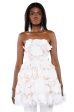 ANGEL ENERGY STRAPLESS FLORAL FIT AND FLARE MINI DRESS Online Sale