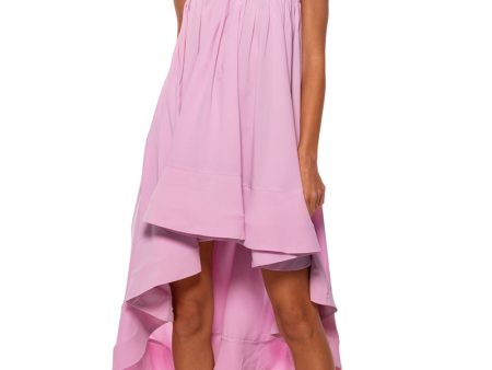 ALEX STRAPLESS HIGH LOW DRESS IN PINK Online Sale