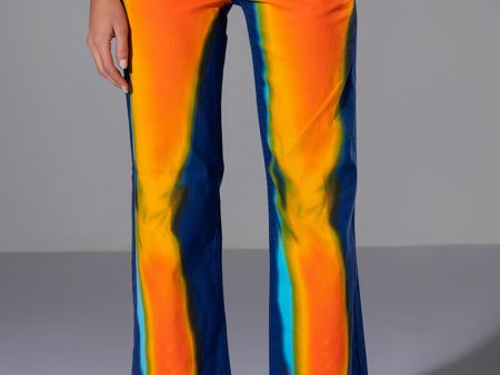 TEMPERATURE RISING RELAXED JEANS For Sale