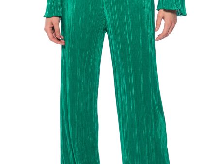 ADVENTURE TO MY WORLD PULL ON WIDE LEG PANT IN GREEN For Sale