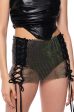 TIED UP RHINESTONE MINI SKIRT Fashion