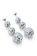 WRECKING BALL RHINESTONE DANGLE EARRINGS on Sale