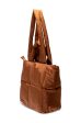 TOVA NYLON TOTE BAG IN BROWN PUFFER Discount